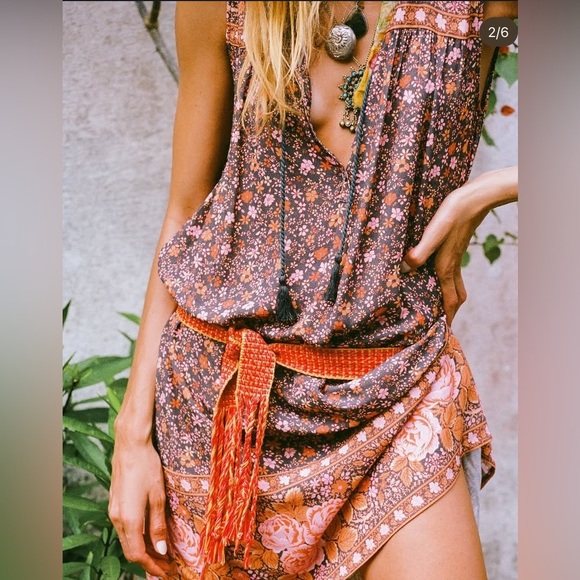 SPELL Love Jetty Sleeveless Tunic Mini Dress Balmy Nights Size Small - Picture 4 of 11